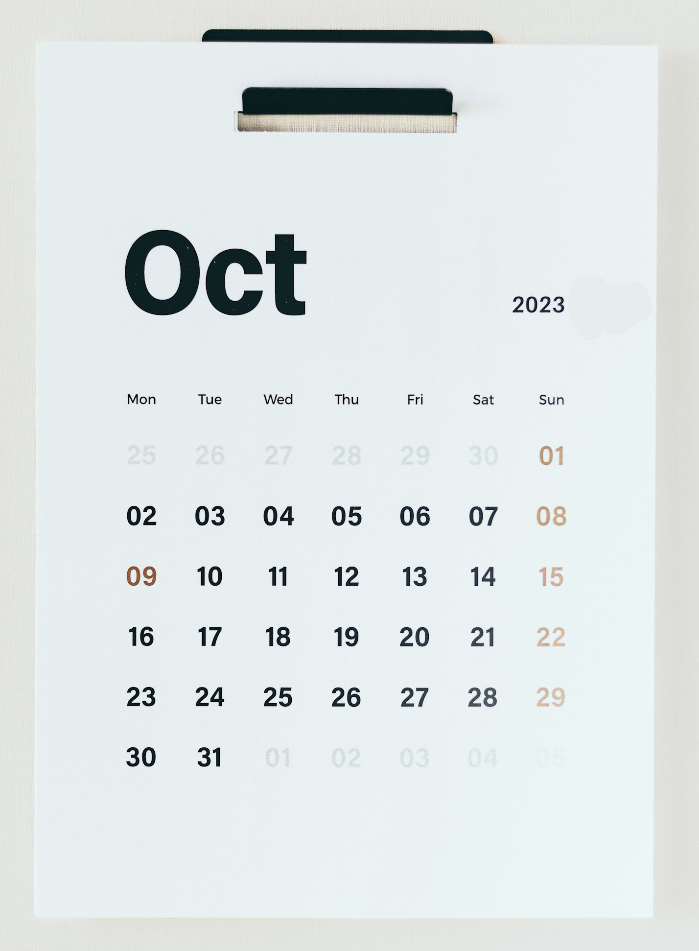 October Church Service Roster
