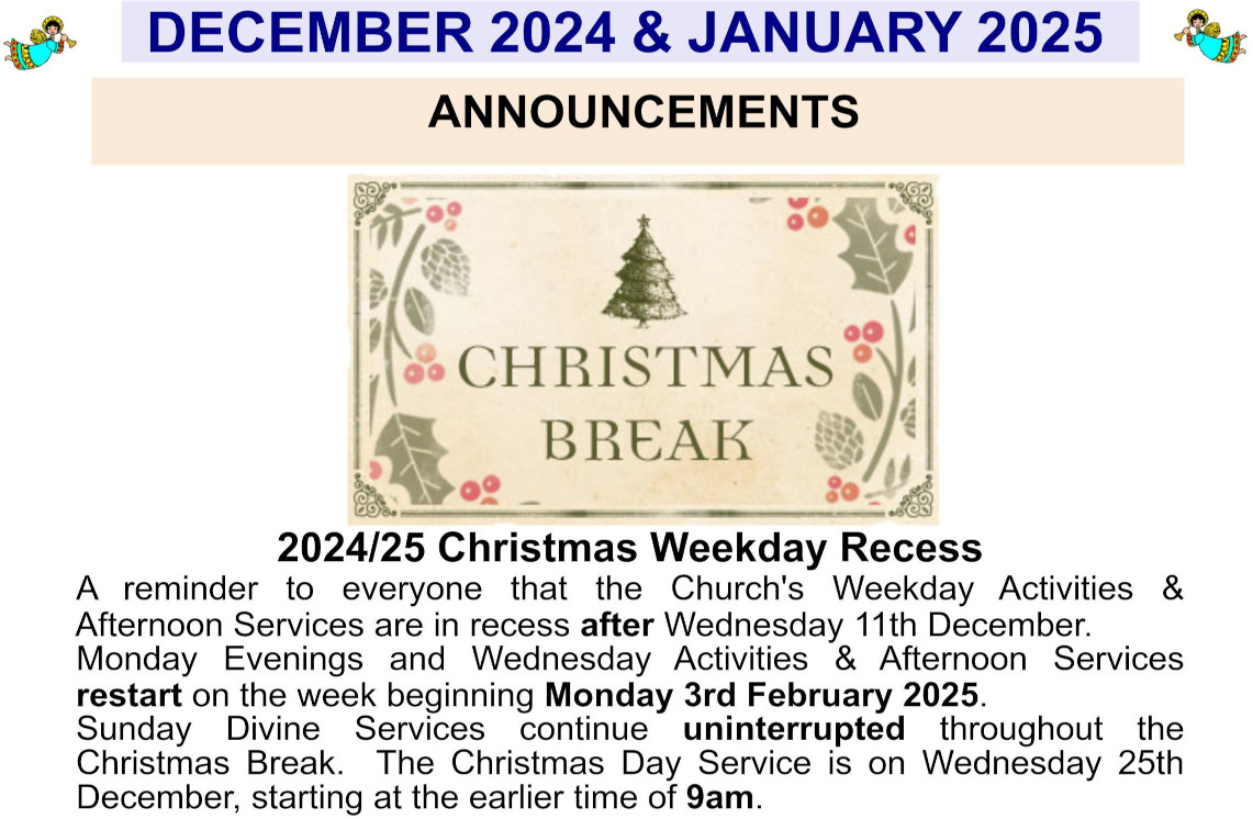 Christmas Recess