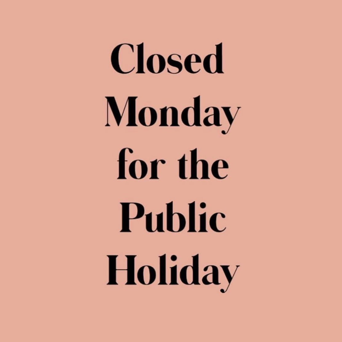 Church Closed This Monday